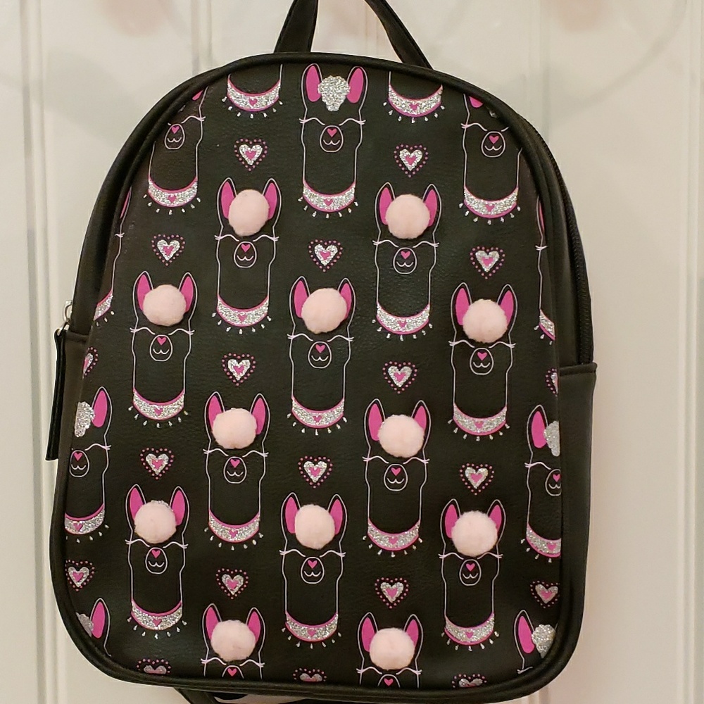 OMG ACCESSORIES Pom Llama Mini Backpack